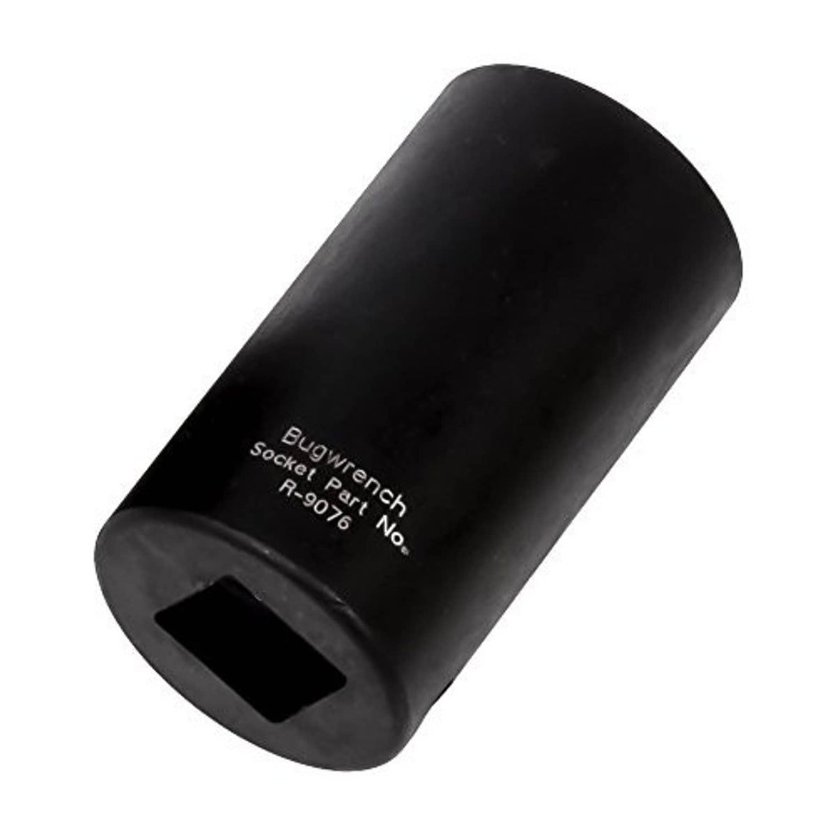 Black 1/2 in drive utility socket with five-point interior; text R-9076