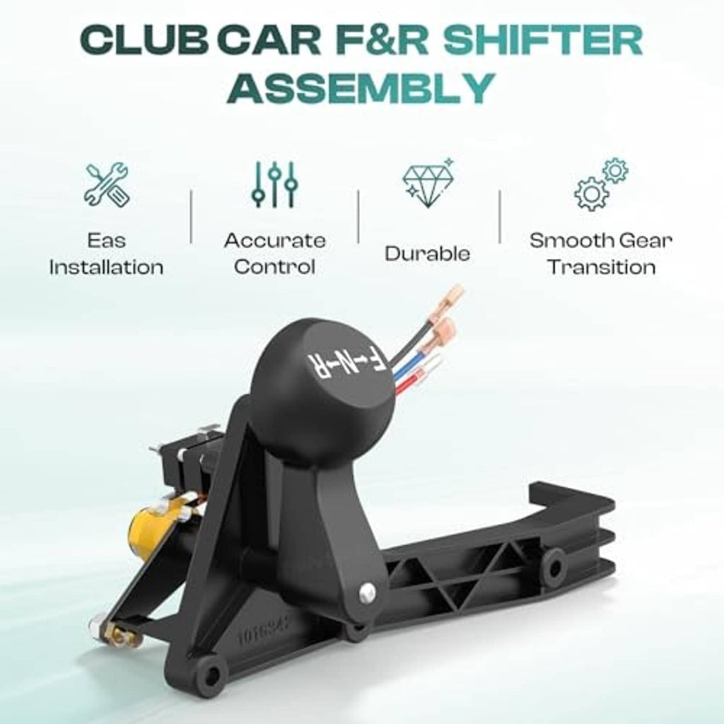 Club gas forward and reverse shifter assembly with F-N-R handle and wiring connection