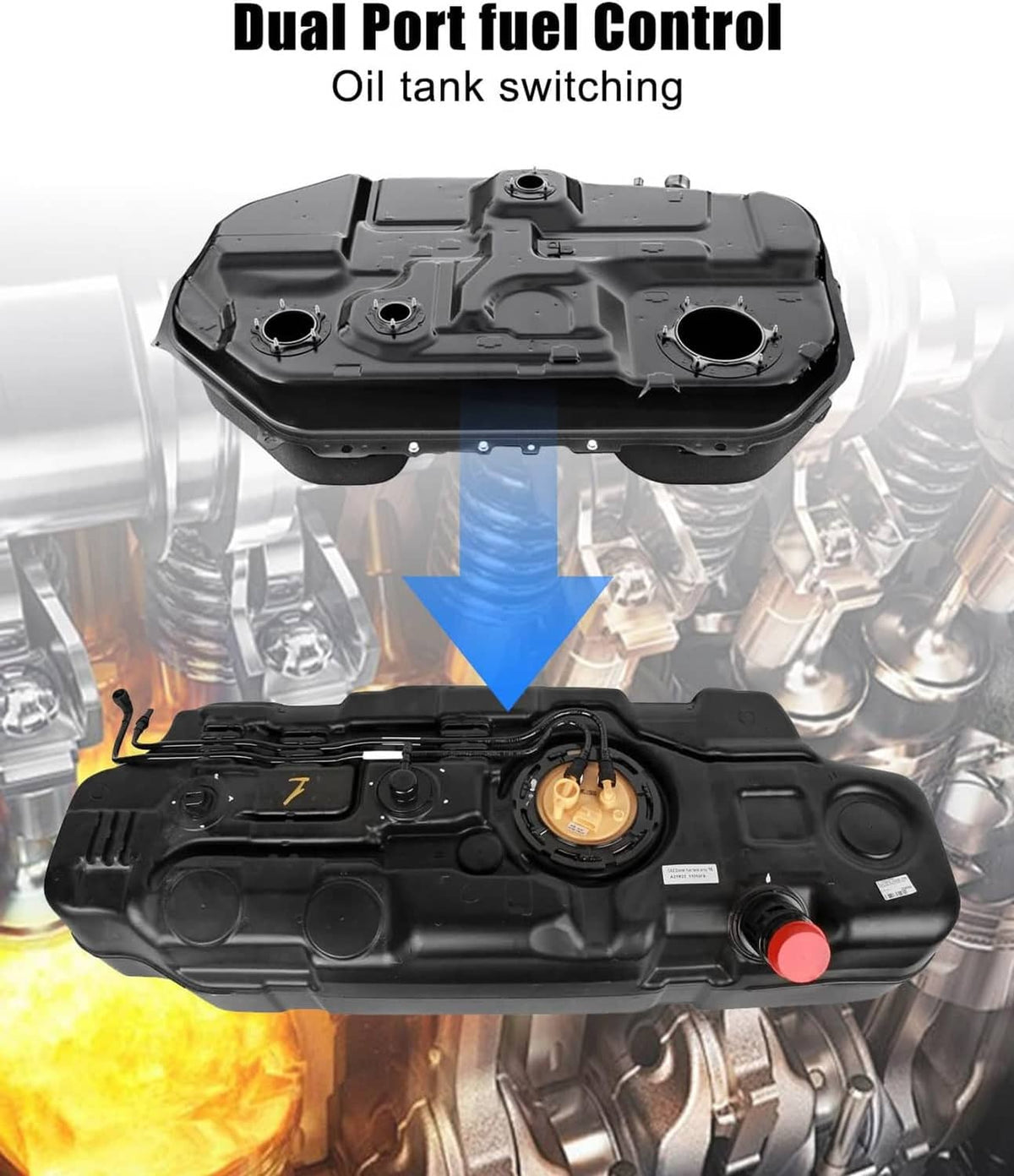 Dual-port fuel control valve with multi-port top cover and connector openings