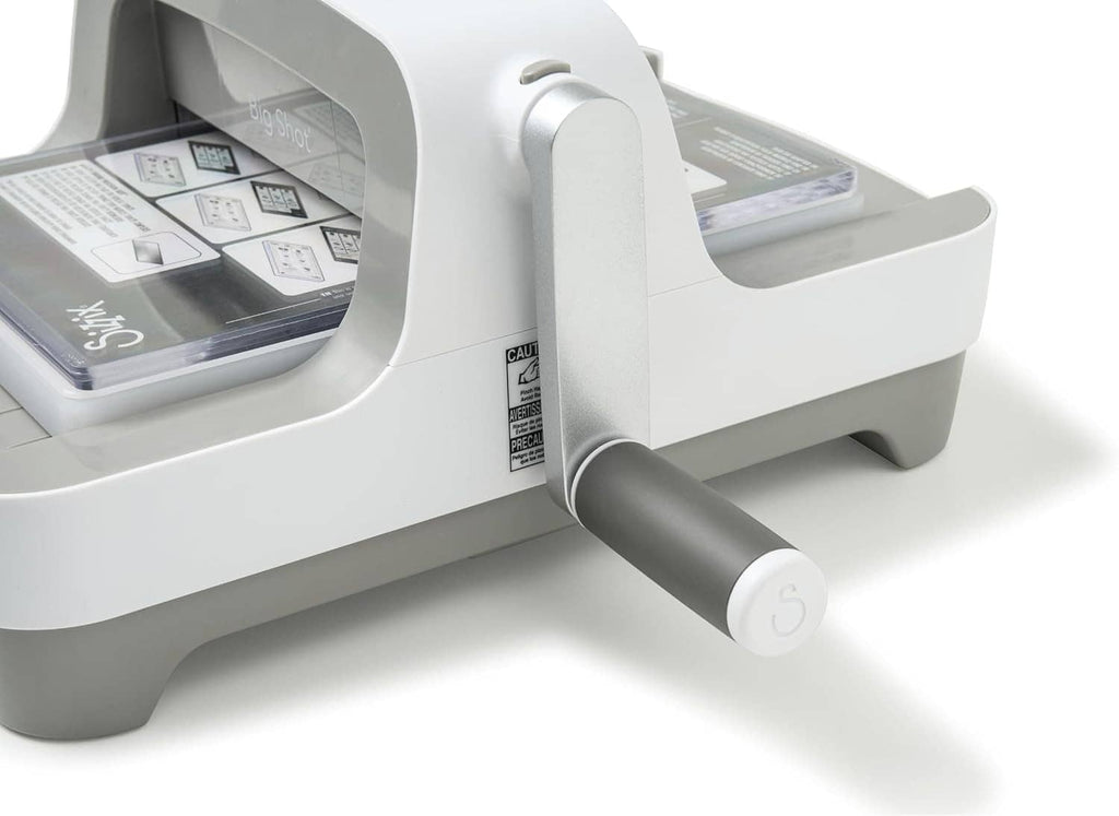Sizzix Big Shot die-cutting machine with side handle and open cutting bay