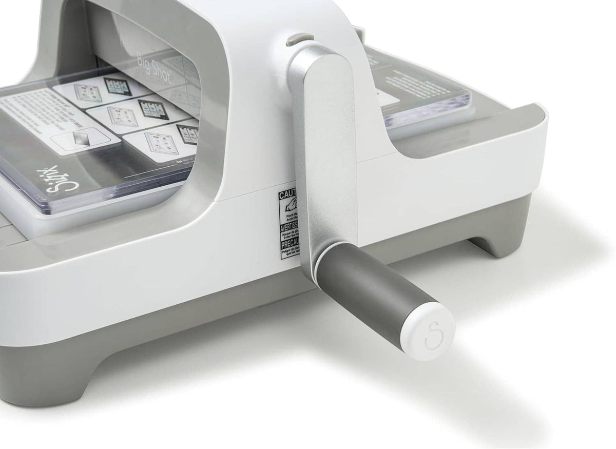 Sizzix Big Shot die-cutting machine with side handle and open cutting bay