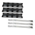 Replacement parts kit with black heat plate and three stainless burner tubes