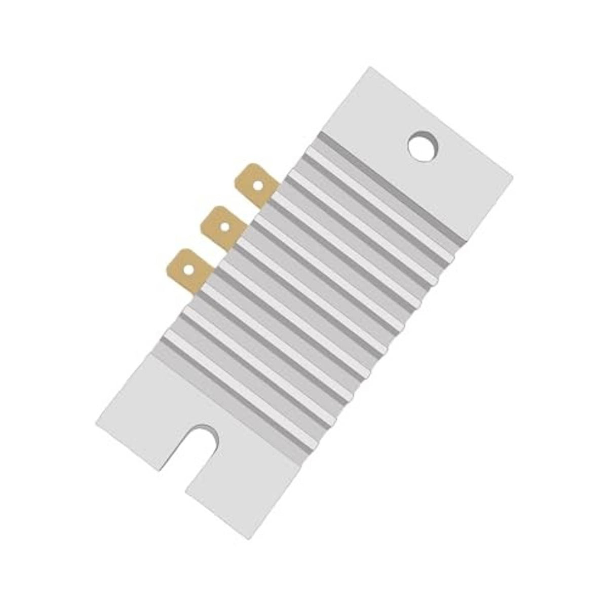 Voltage regulator rectifier plate with silver fins and gold mounting tabs