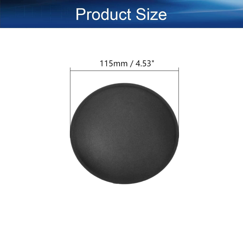 Black 115mm round speaker dust cap dome, flat circular cover