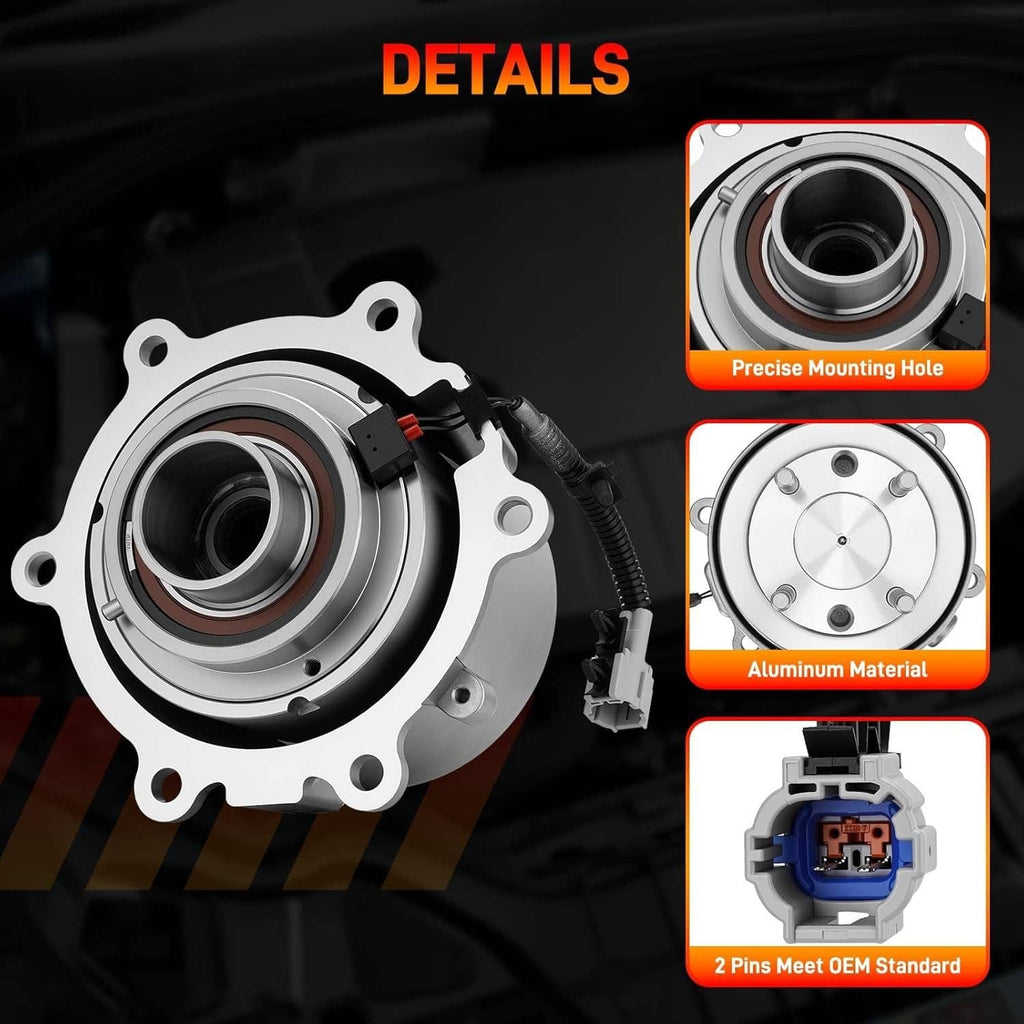 Rear differential coupling assembly with circular hub and electrical connector