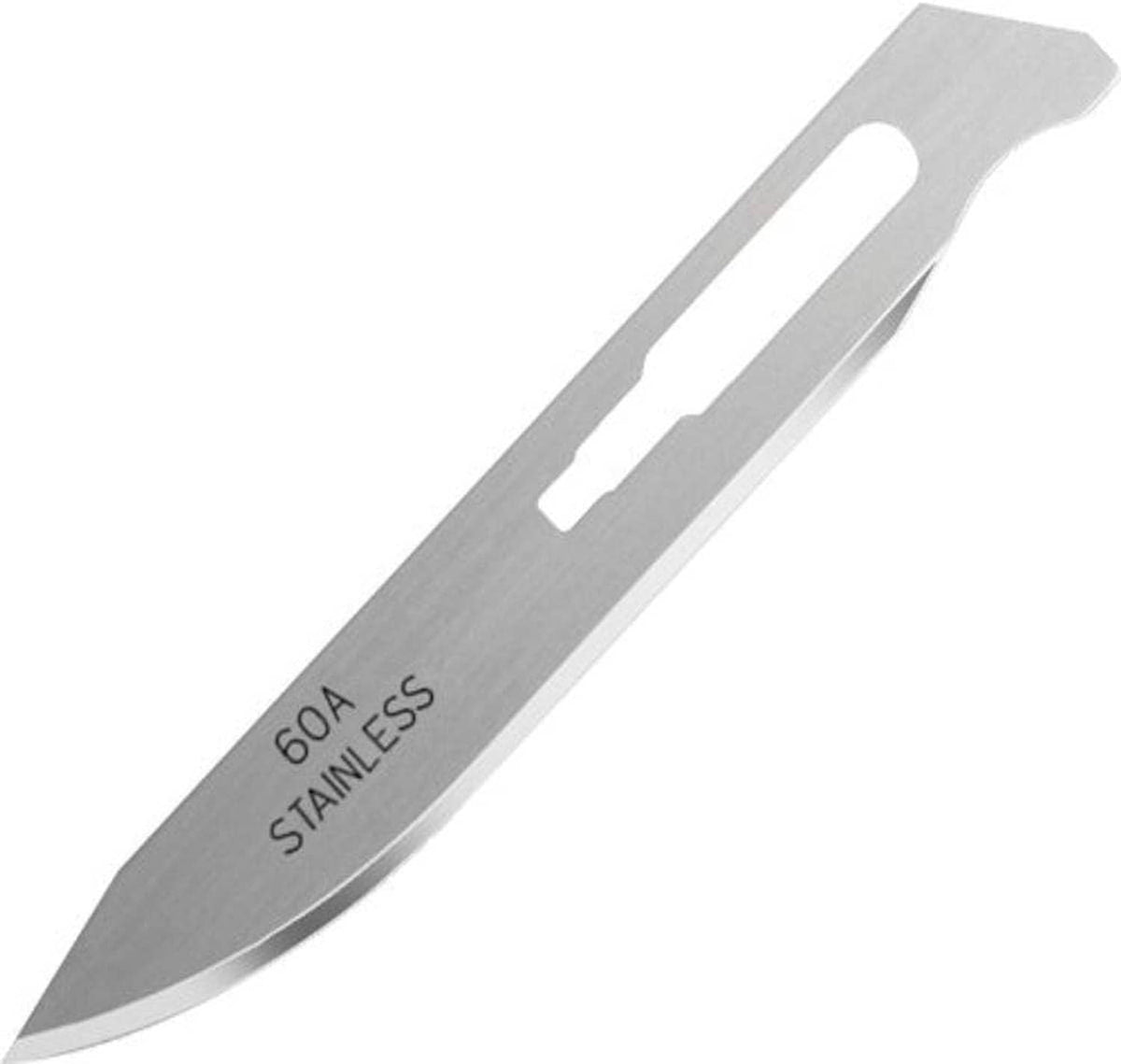 Havalon Piranta 60A stainless steel replacement blade, single-edge, angled tip