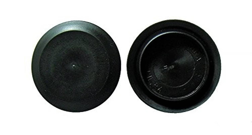 2.5 in flush mount light cover, dark black plastic cap with central hole