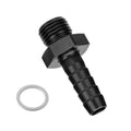 Black hose barb adapter: M14×1.5 male thread to 3/8" barb