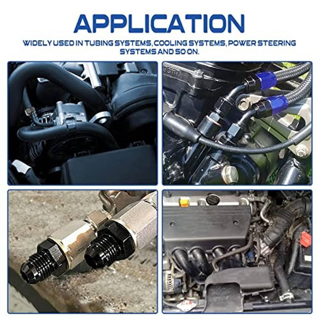 Adapter fitting shown in automotive cooling and tubing system application images