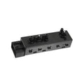 Black power seat switch control module side angle with openings and control button caps