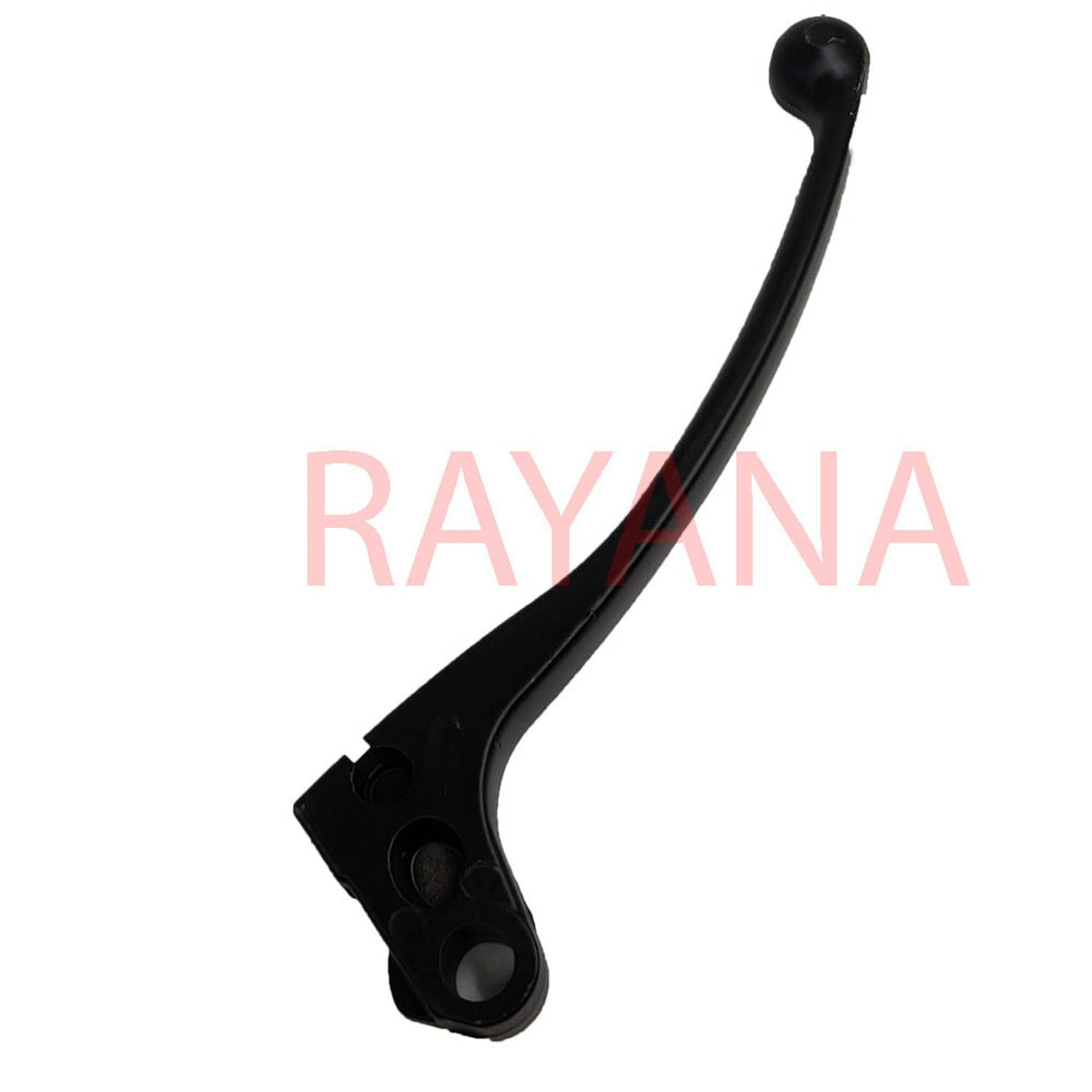 Black clutch lever with long curved handle and pivot mount at base