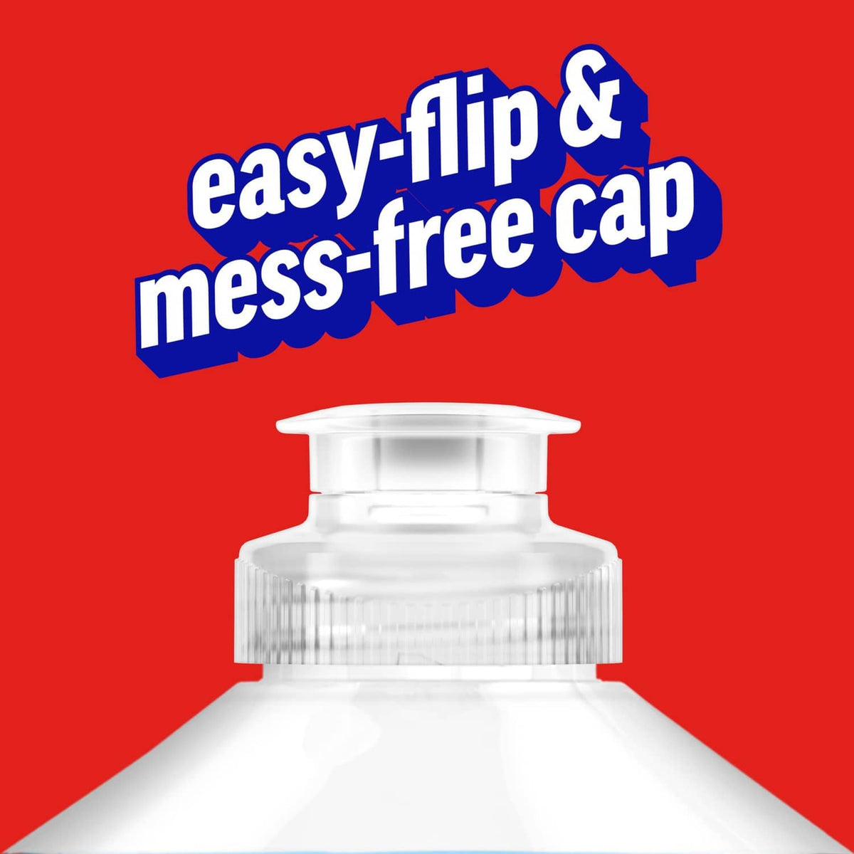 Ajax Ultra dish soap bottle with easy flip-top, mess-free cap