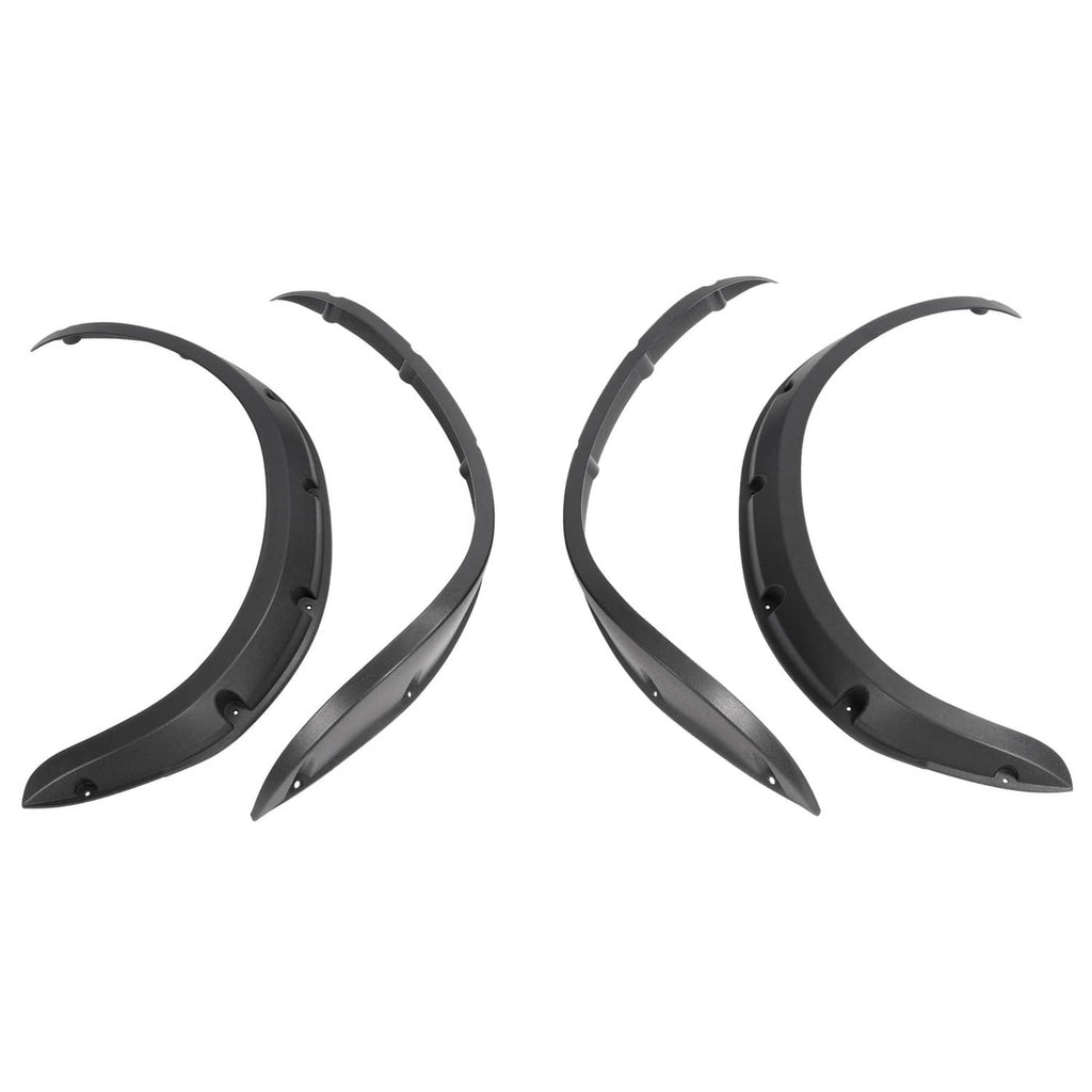 Multiple black curved fender flares with visible screw holes along the edges.