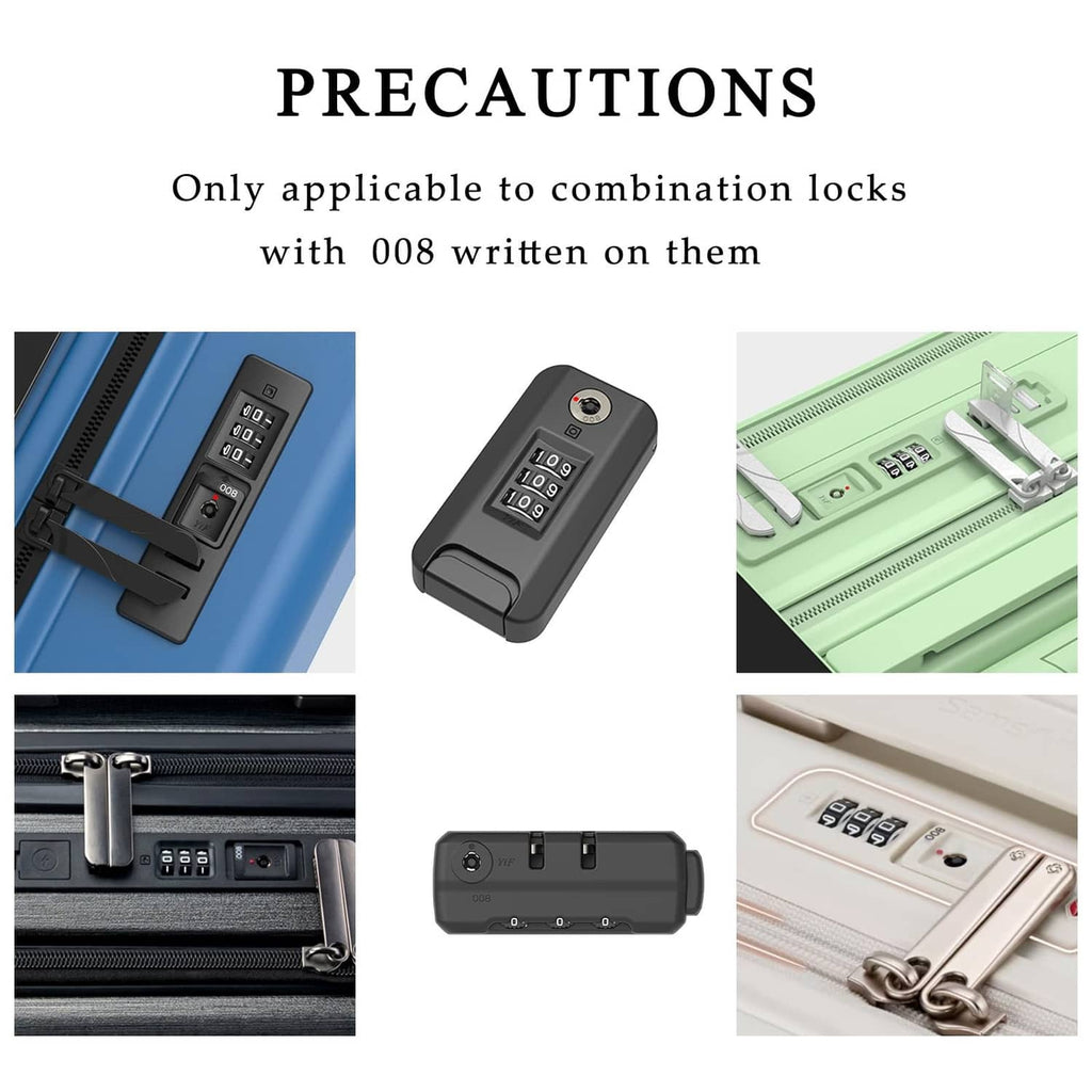 Black 008 combination lock keypad and dial, key set compatible