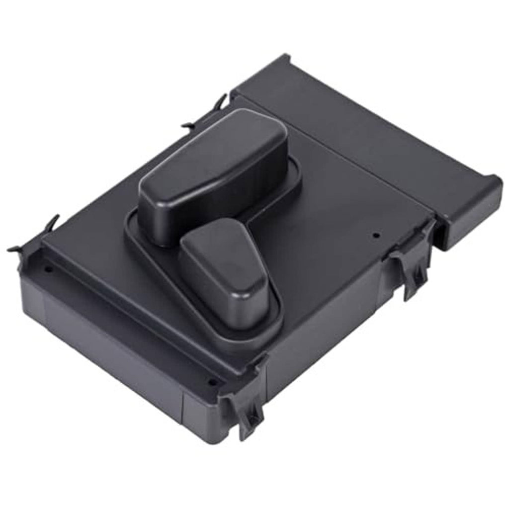 Power seat switch module with two rocker switches and mounting tabs