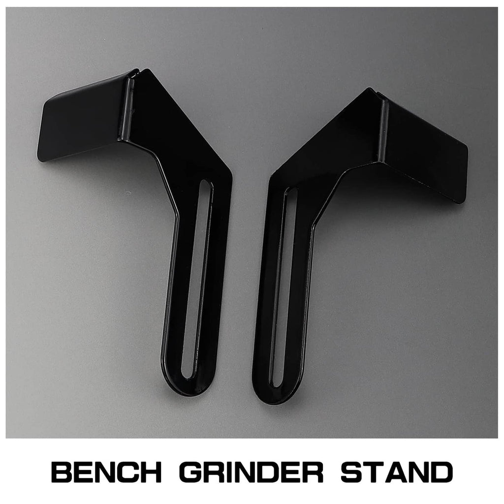 2-pack black bench grinder stand tool rests with U-shaped brackets
