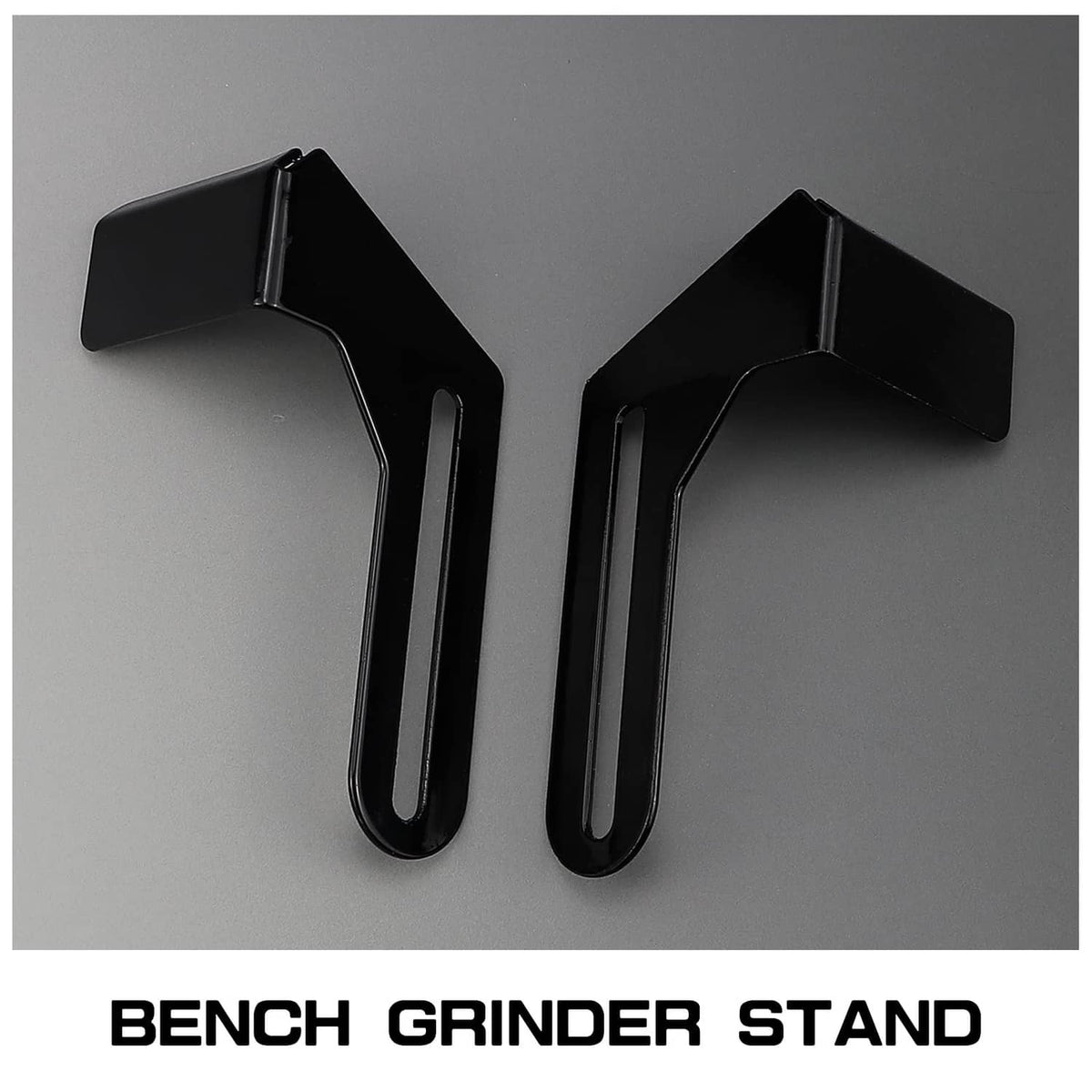 2-pack black bench grinder stand tool rests with U-shaped brackets