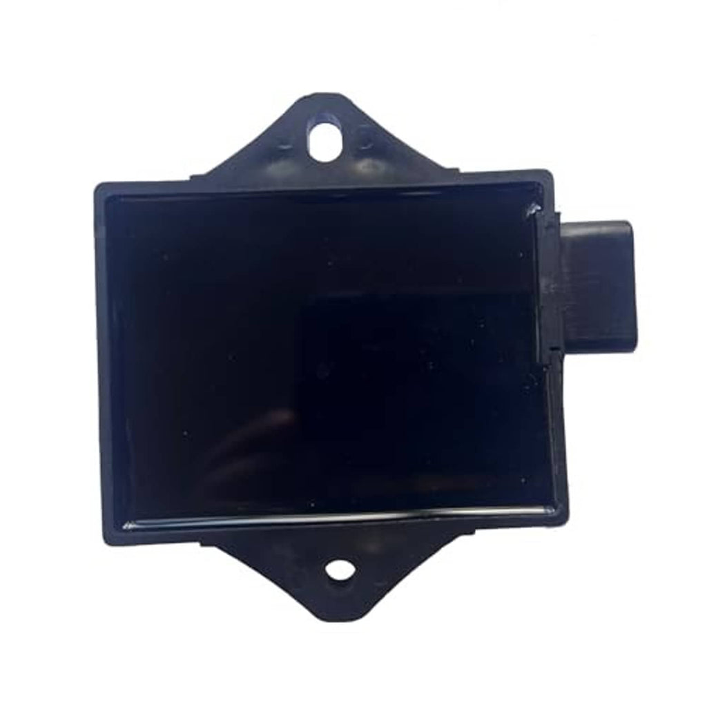 Ignition control module front face with top mounting hole and side electrical plug