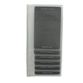 Clear checkbook wallet insert set of 2, stacked transparent pockets with dark cover