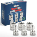 McKillans stainless steel garden hose quick-connect set, 3-pack with multiple couplers