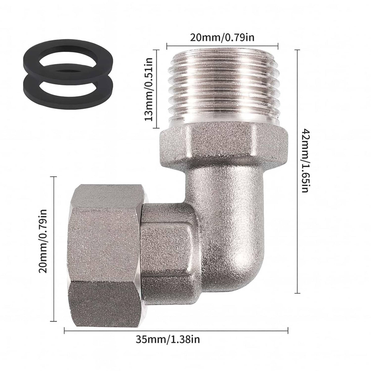 RivetOak XNTONG Clawfoot Bathtub Faucet Upgrade Kit - 2 Chrome Plated, Brass