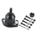 Front upper suspension ball joint with mounting plate and threaded stud, plus hardware kit