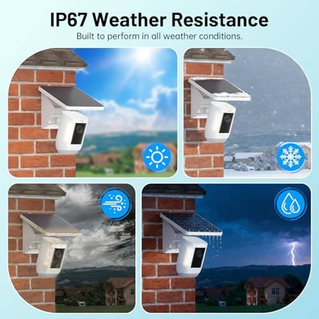 Weather-resistant outdoor solar charging mount with dark panel