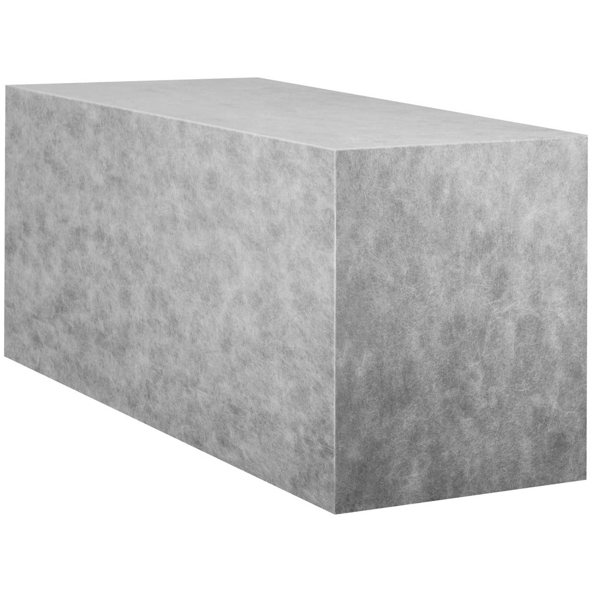 Gray rectangular shower bench board seat, visible corner and side panels