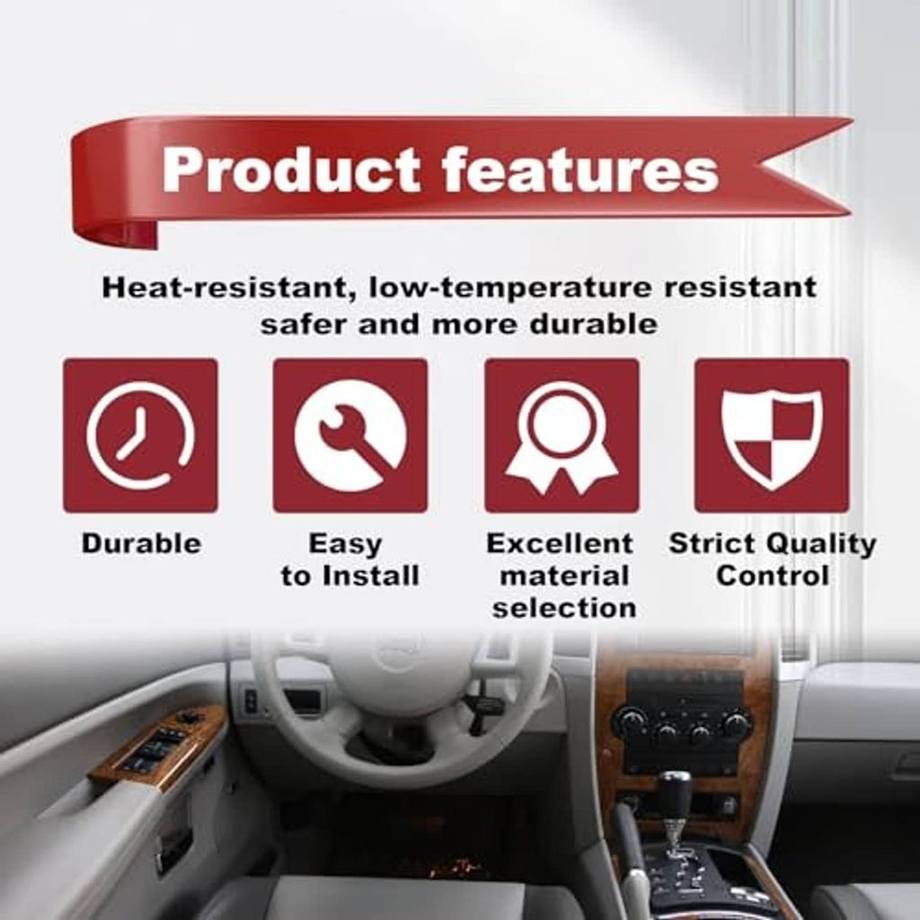 Black hood release cable with handle and latch connector for hood opening and closing