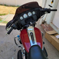 Monkey Bagger-style handlebar for Harley, matte black raised ape shape