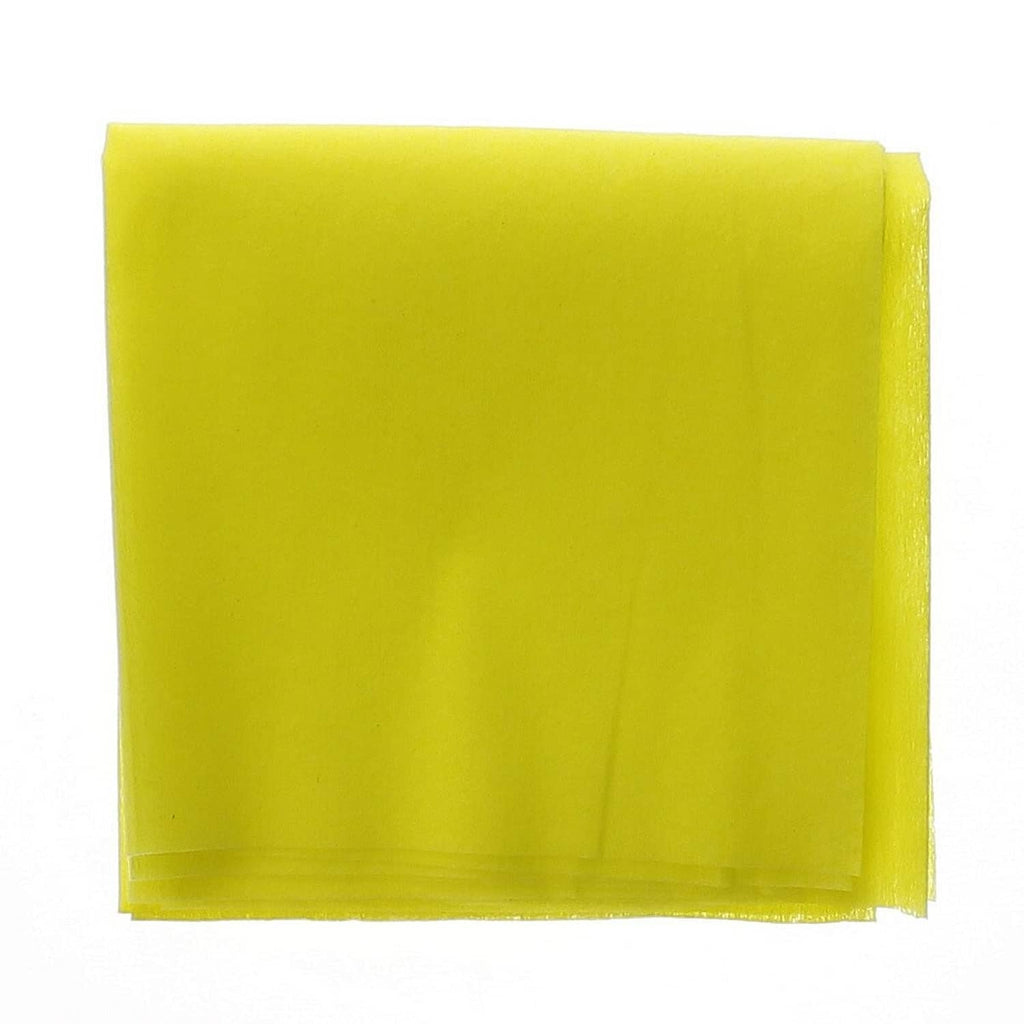 24 x 24 in yellow nonwoven treated dust cloth, square sheet