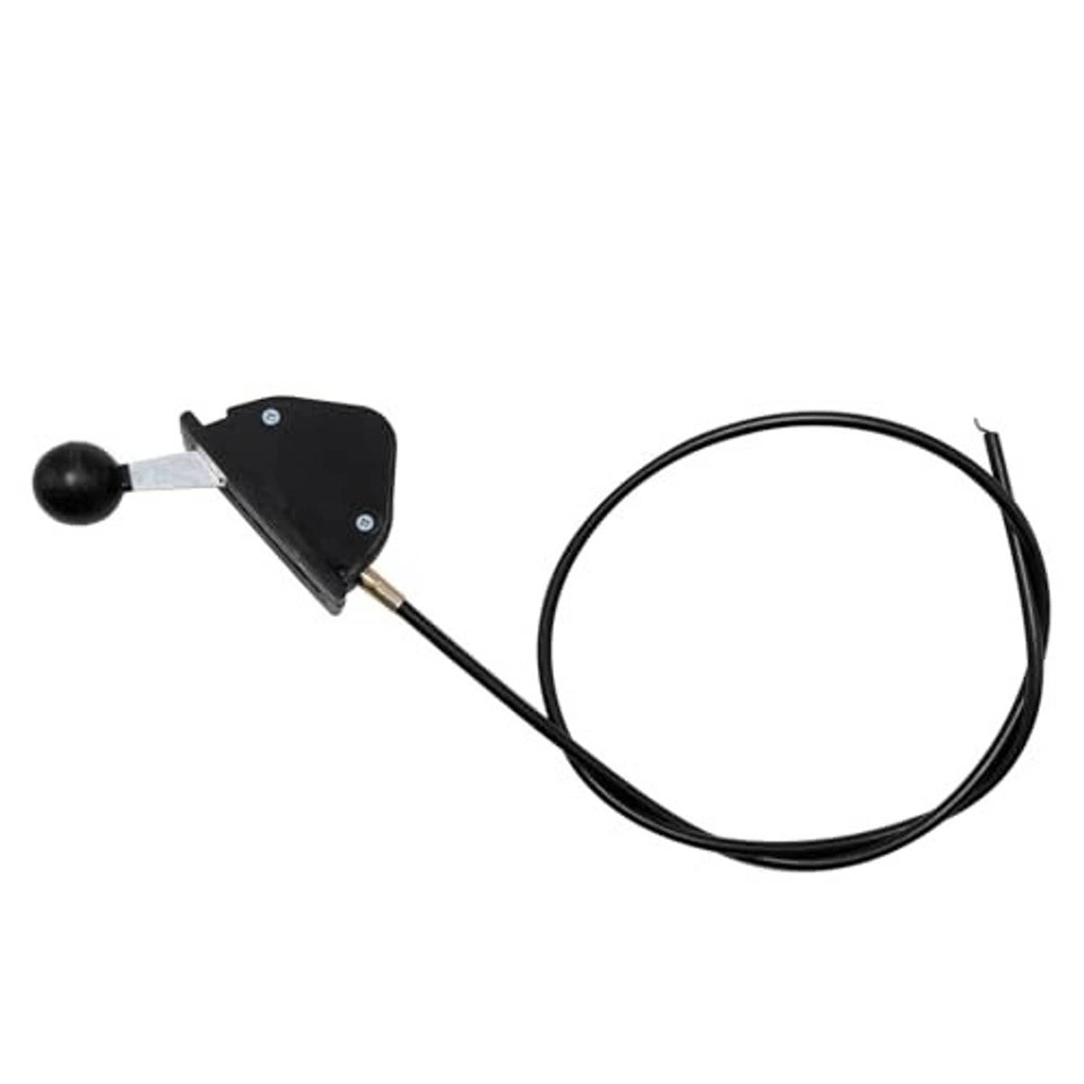 Throttle cable replacement: black triangular lever with ball knob and cable loop
