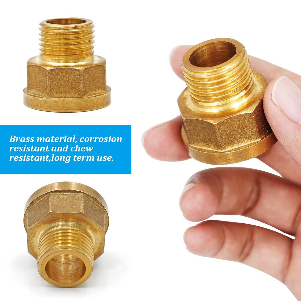 Brass threaded connectors with hex body fittings for water dispenser tubing