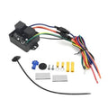 Digital radiator fan controller kit with black relay module, cable, and mounting parts