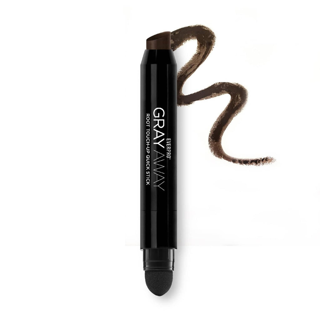 Root touch-up quick stick dispensing black to dark brown color