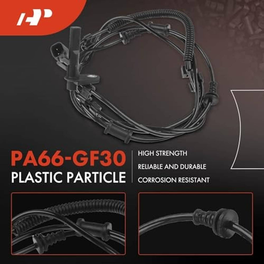 Rear ABS wheel speed sensor wiring harness set with PA66-GF30 plastic parts