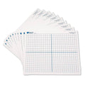 Learning Resources double-sided X-Y axis dry erase boards, white grid stack
