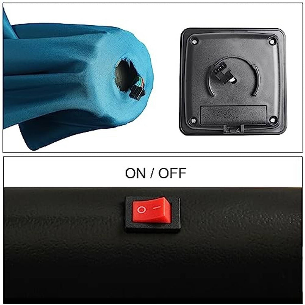 Cerulean solar umbrella control panel with ON/OFF switch