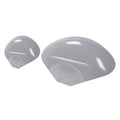 Gray fender skin panel set with two curved pieces and long accent slots