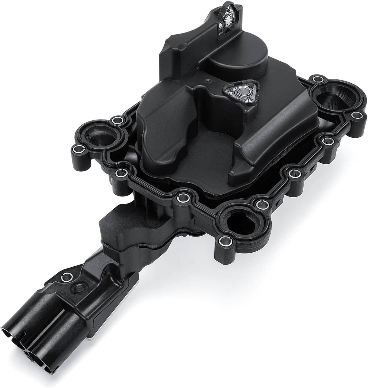 Oil separator valve body with hose port and mounting connectors