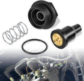 Thermostat and cover assembly kit with black cover, black thermostat, O-ring, spring