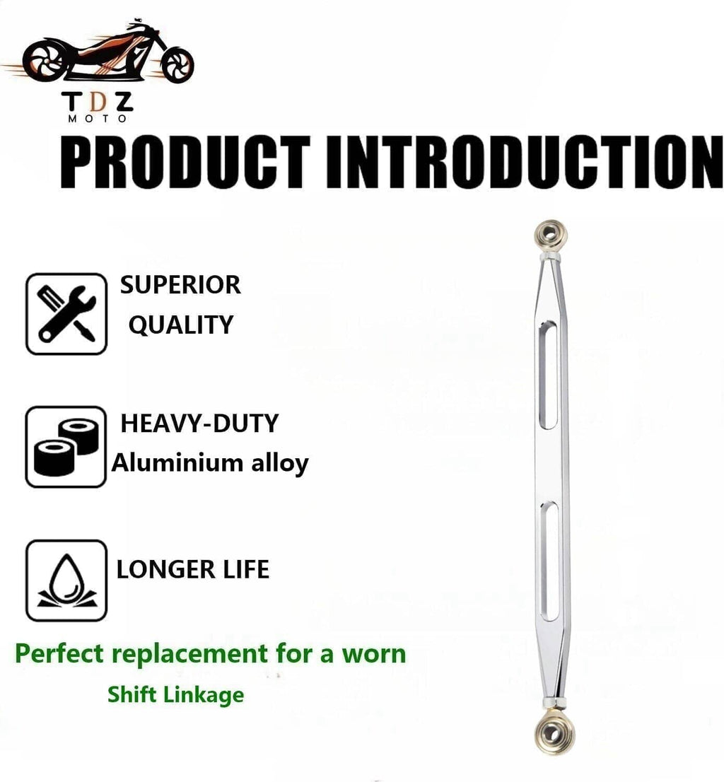 Chrome shift linkage rod with two ball-joint style ends