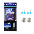 Uimoso claw crane arcade game machine with prize-out control panel and claw window