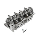 Complete cylinder head assembly with rocker arms, springs, and valve train components