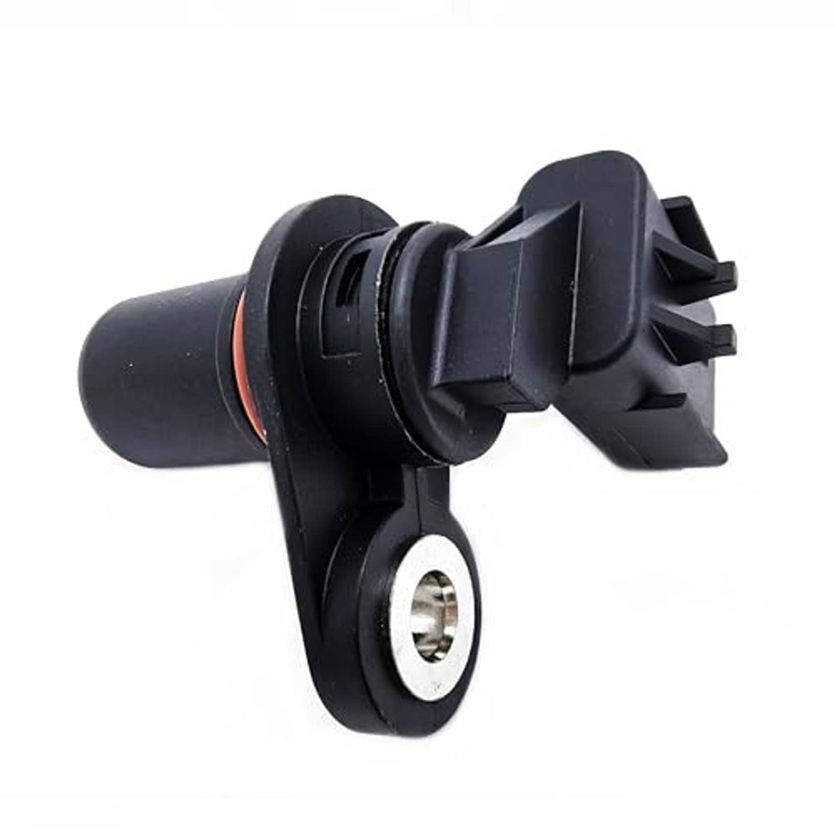 Crankshaft position sensor with metal mounting hole, black housing and orange seal