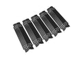 Five-pack grill heat plates, dark porcelain-coated bars with vent holes