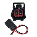 Throttle connector pigtail with red/black wires and two-pin sealed housing
