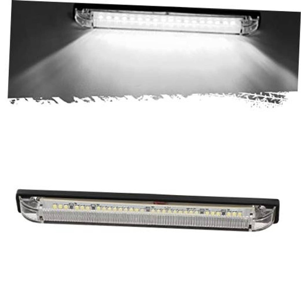 8-inch slim line LED utility strip light bar with clear housing and bright white LEDs
