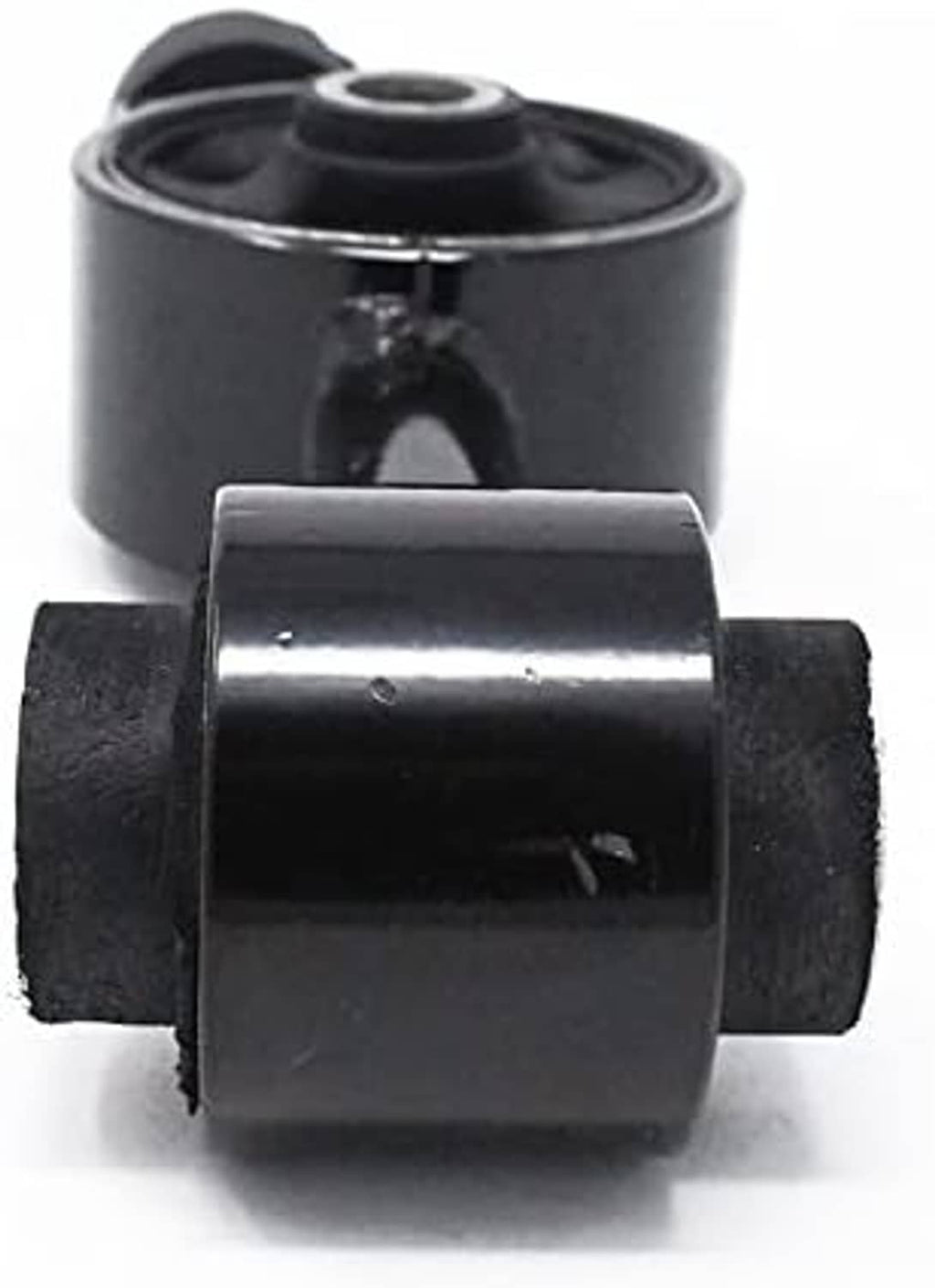 Engine mount bushing assembly with black rubber-insulated metal bracket