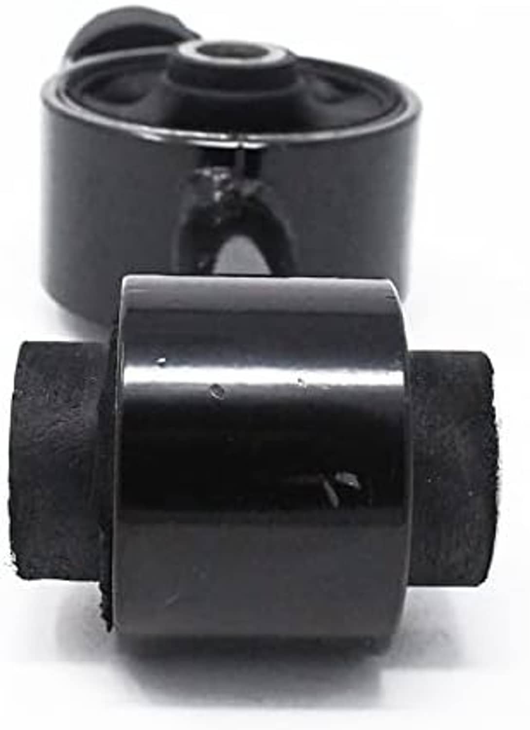 Engine mount bushing assembly with black rubber-insulated metal bracket